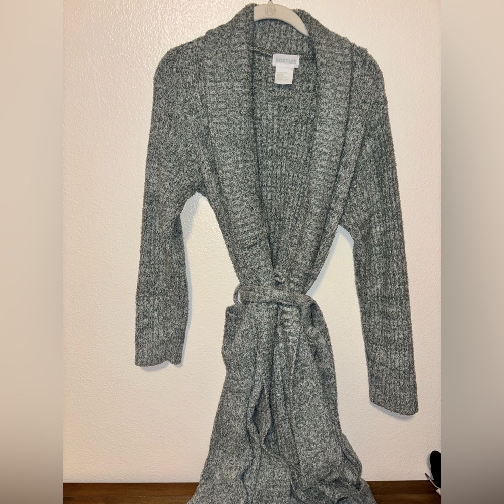 NWOT Softies robe green white women’s S/M